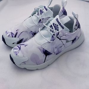 Reebok Furylite Purple Womens Graphic Opal Sneakers